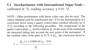 Saccharimeter with International Sugar Scale